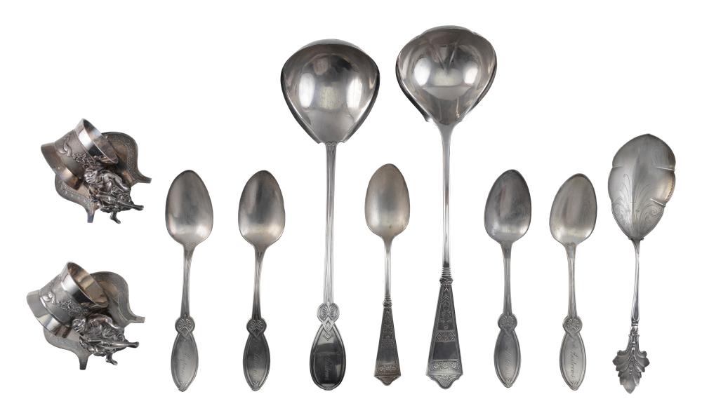 COLLECTION OF VICTORIAN STERLING 350cbc