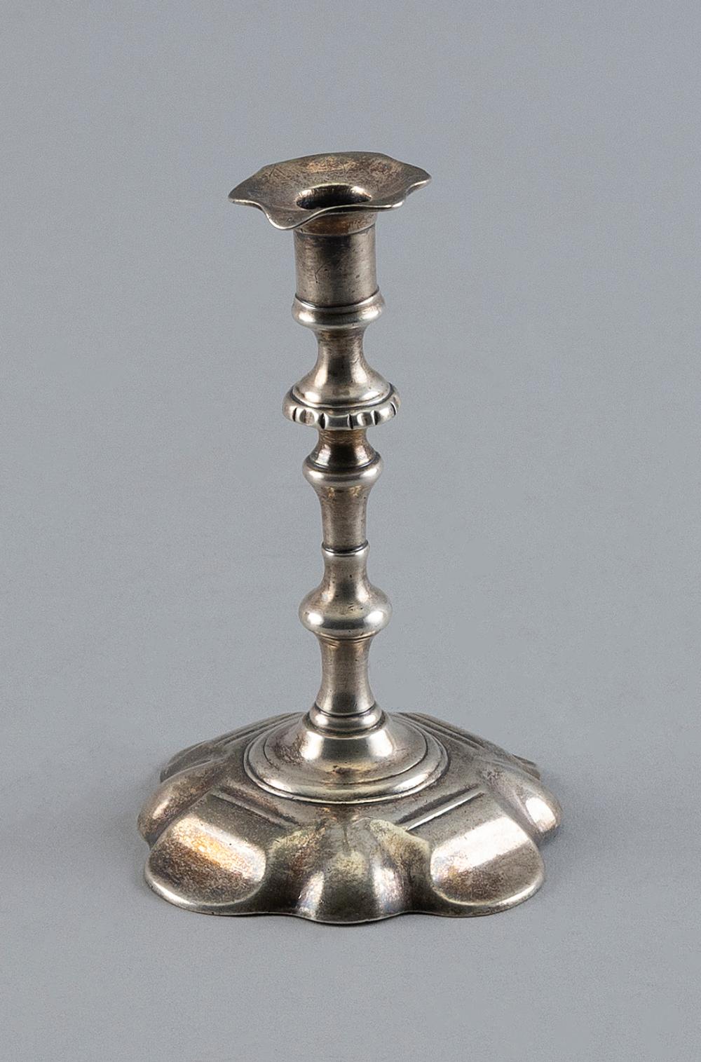 GEORGIAN SILVER CANDLESTICK EARLY