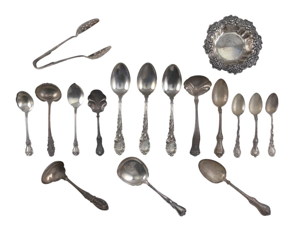 SEVENTEEN STERLING SILVER UTENSILS 350ce2