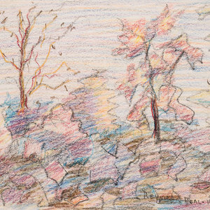 Reynolds Beal (American, 1866-1951)
Landscape
pastel