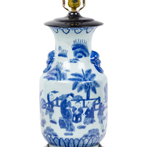 A Chinese Porcelain Vase Mounted