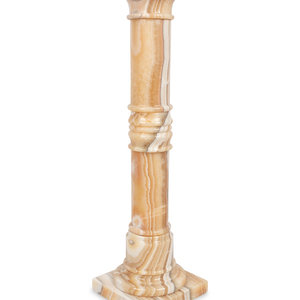 An Onyx Pedestal Base
20th Century
with