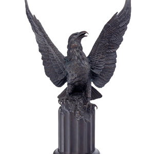 A Boehm Bronze Eagle
20th Century
stamped