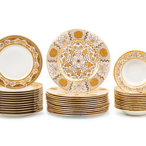 Three Sets of Gilt Decorated Porcelain 350e70