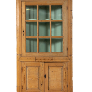 An American Pine Corner Cabinet