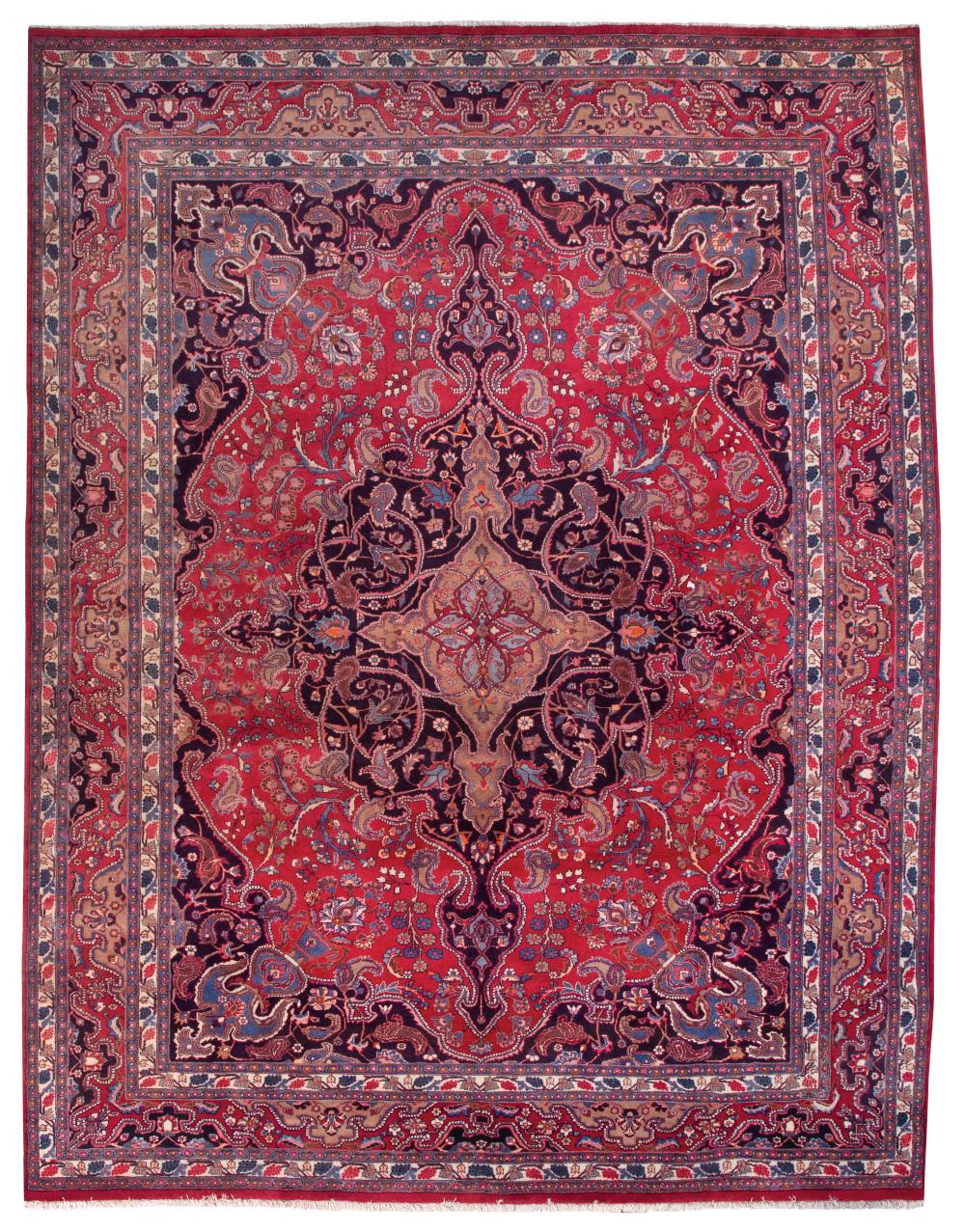 MESHED RUG 9 6 X 12 4  350f22