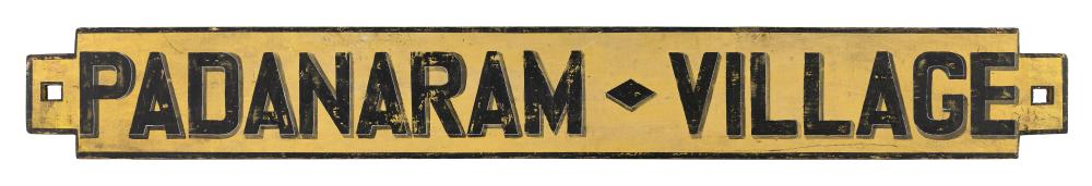 PAINTED WOODEN SIGN FROM MASSACHUSETTS