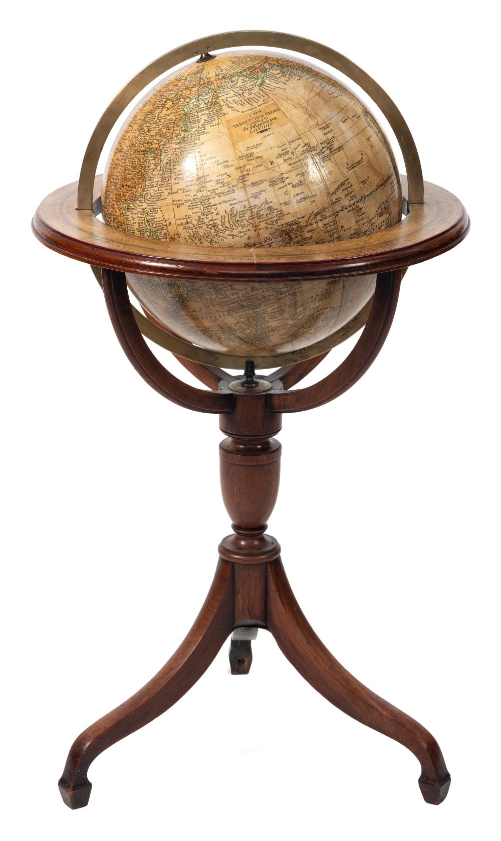 G. WOODWARD TERRESTRIAL GLOBE 20TH