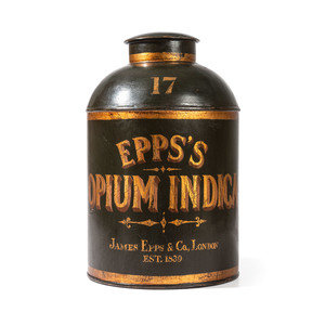 A Painted Tin Epps s Opium Indica 35100d