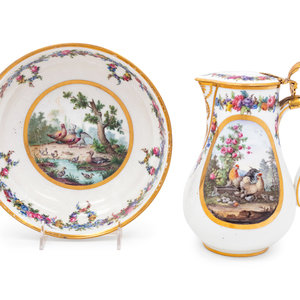 A Sèvres Style Porcelain Pitcher and