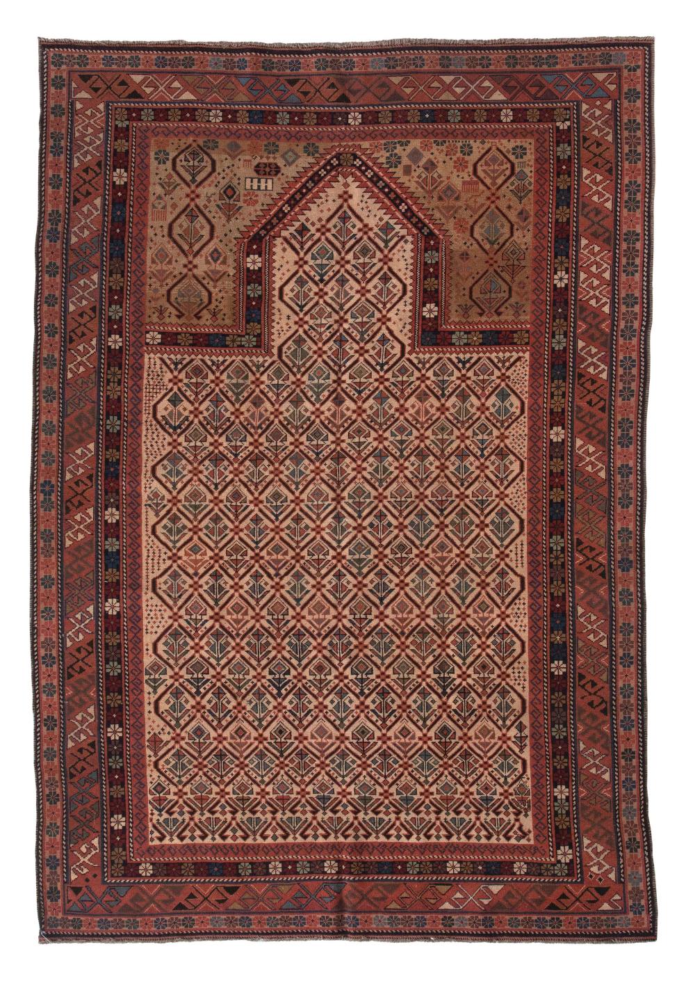 SHIRVAN DESIGN PRAYER RUG 5 8  3510d8