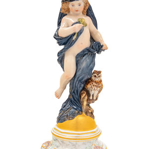 A Meissen Porcelain Figure Emblematic