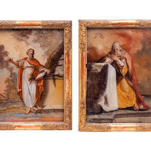 Two Continental Reverse Paintings