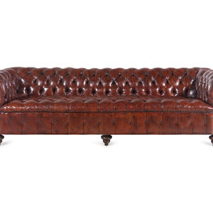 A Leather Upholstered Chesterfield 351141