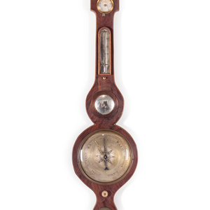 An Irish Regency Wheel Barometer G  35115e