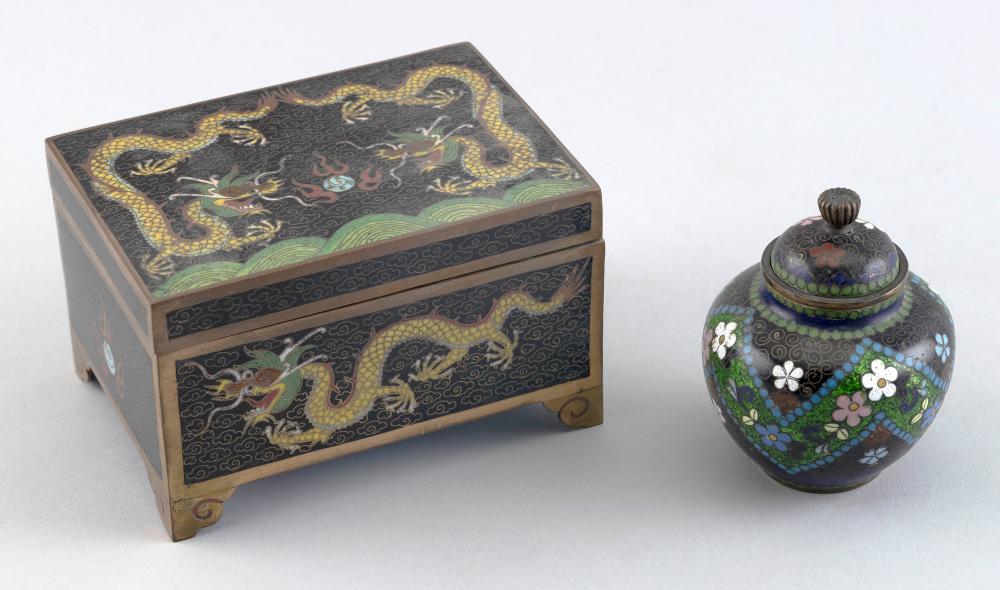 TWO PIECES OF CHINESE CLOISONN  35117d