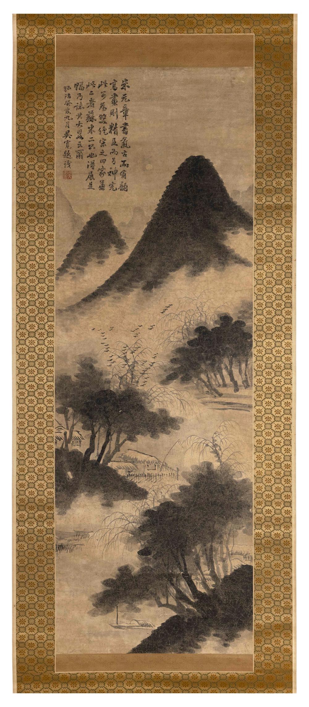 CHINESE SCROLL PAINTING 19TH CENTURY
