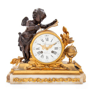 A Louis XVI Style Gilt and Patinated 351207