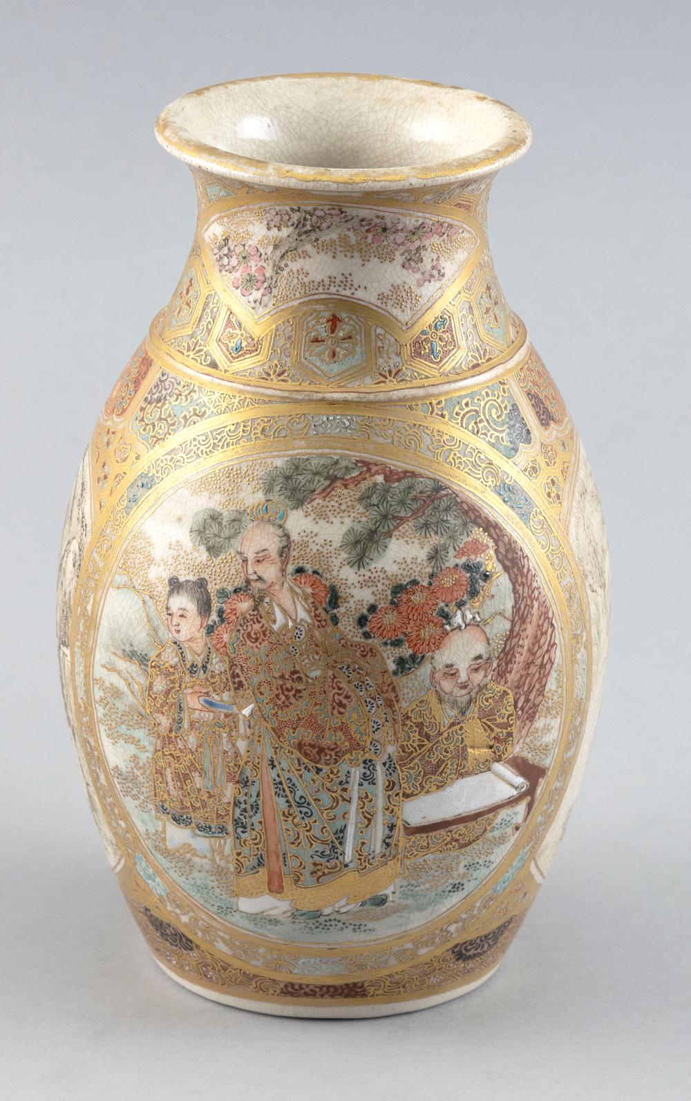 JAPANESE SATSUMA PORCELAIN BALUSTER