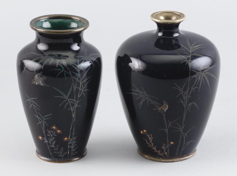 TWO SIMILAR JAPANESE CLOISONN  351243