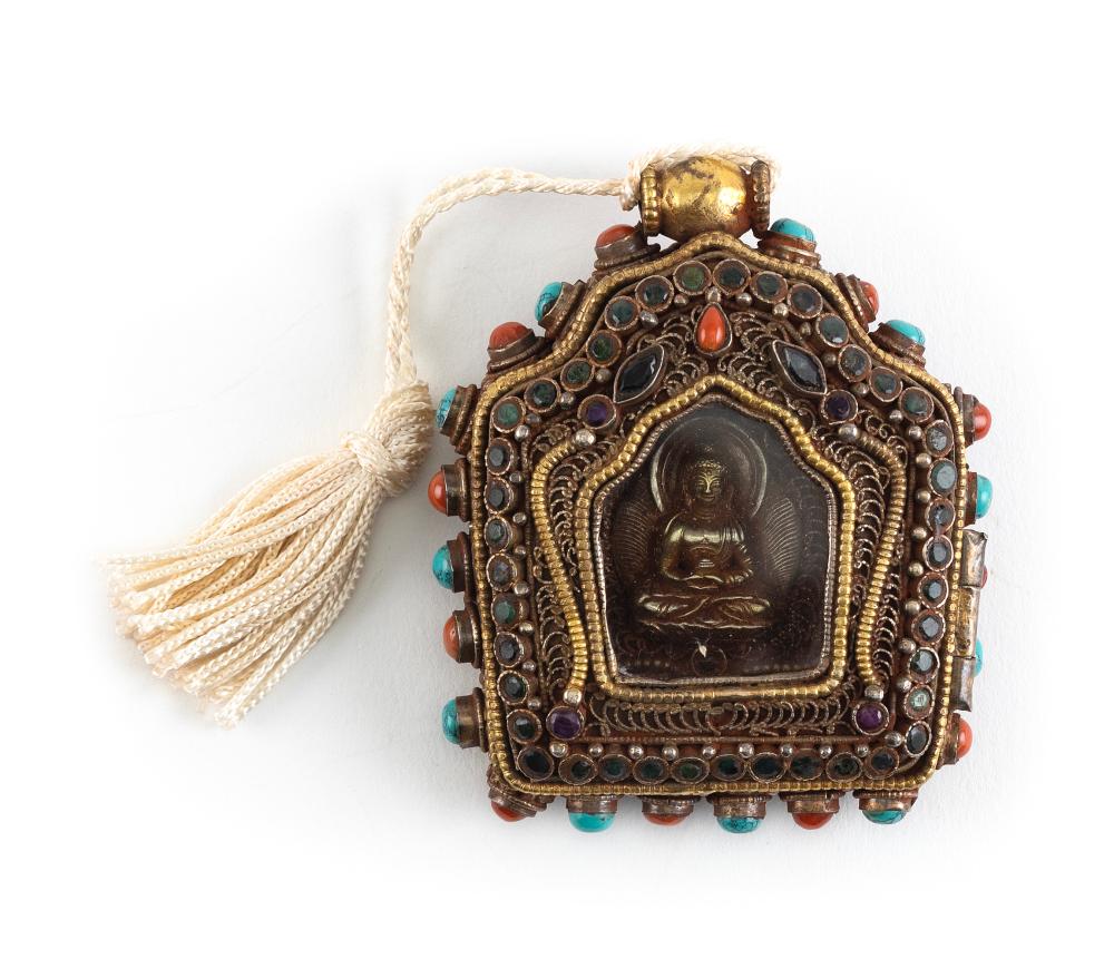 TIBETAN GAU PENDANT LATE 19TH CENTURY