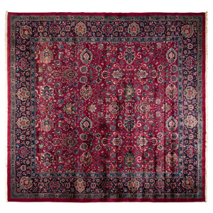 A Kashan Wool Rug
Mid-20th Century
14