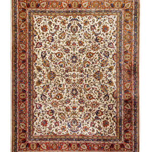 A Kashan Wool Rug 20th Century 14 3512fe