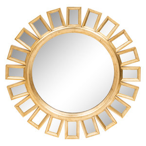A Contemporary Sunburst Mirror 20th 3513ab