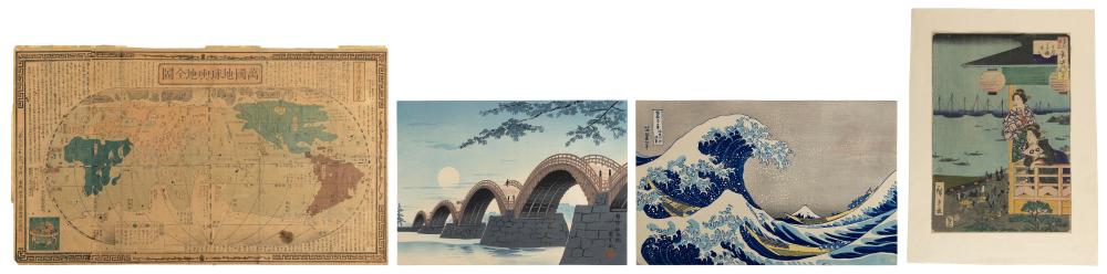 THREE JAPANESE WOODBLOCK PRINTS 35146b