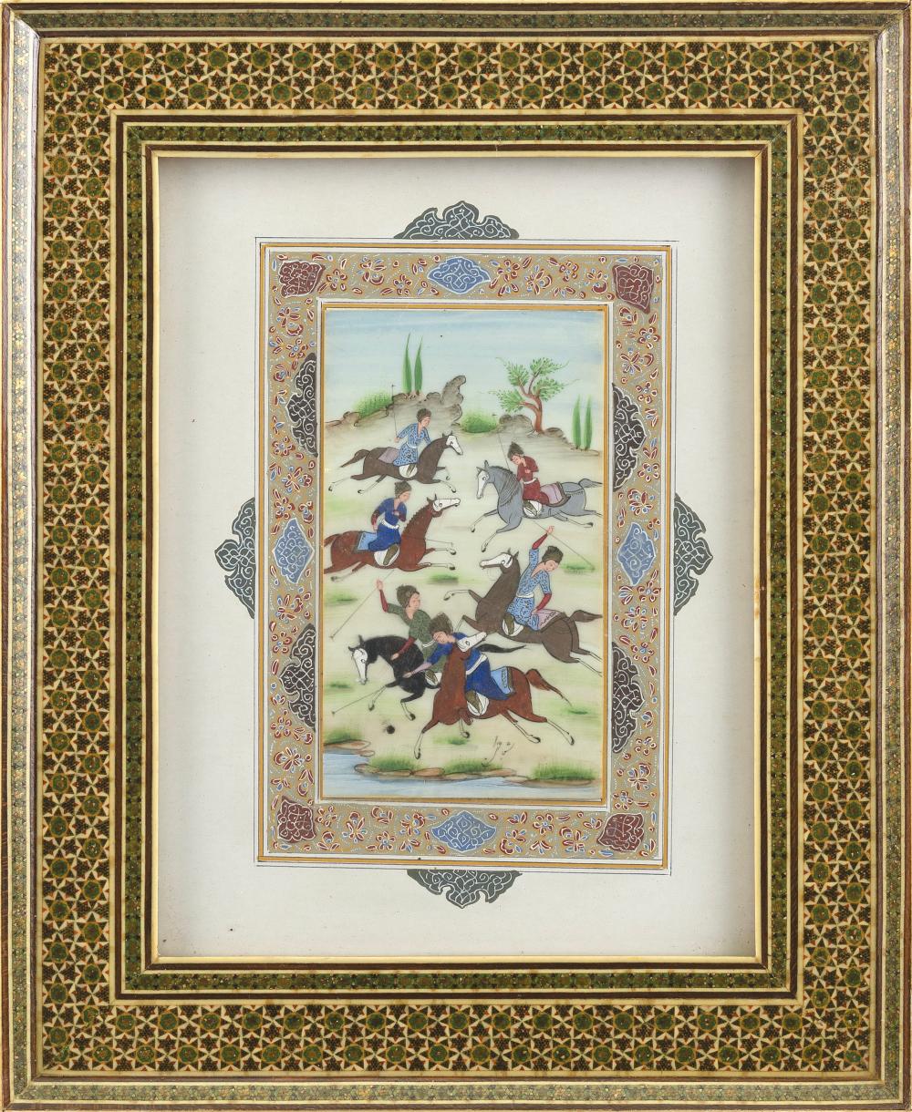 PERSIAN PAINTING LATE 19TH CENTURY