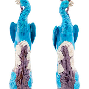 A Pair of Chinese Export Turquoise  3514d3