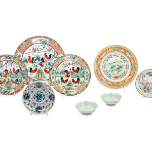 Eight Chinese Porcelain Plates
comprising