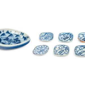 Seven Chinese Blue and White Porcelain 35153c