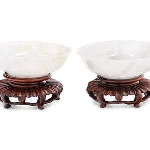 A Pair of Chinese White Jadeite 351567