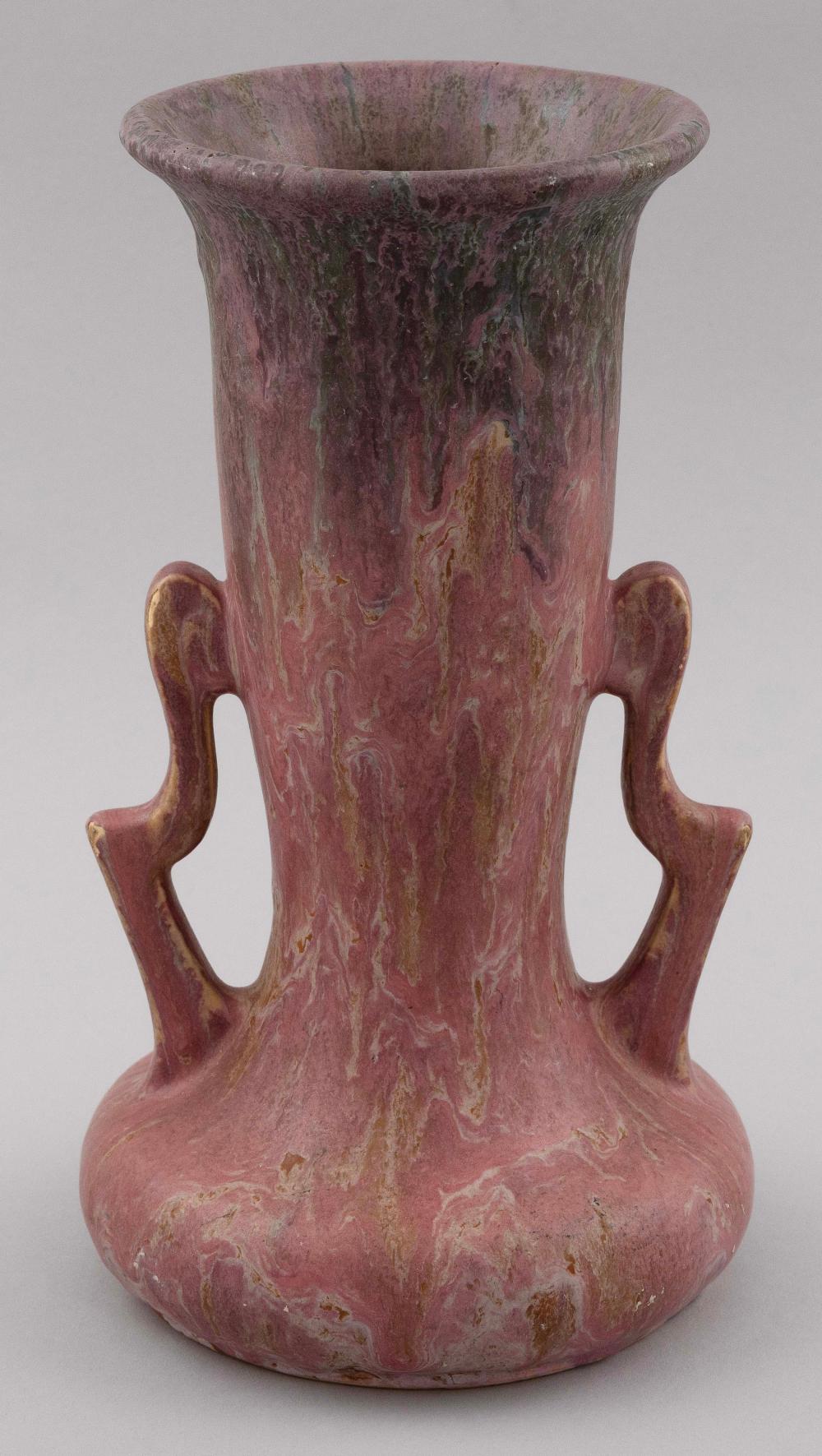 ROSEVILLE POTTERY CARNELIAN VASE 35157b