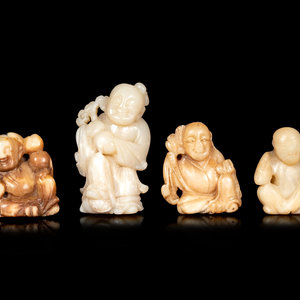 Four Chinese Hardstone Figures 351576
