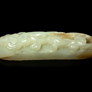 A Chinese Pale Celadon Jade Chilong  351598