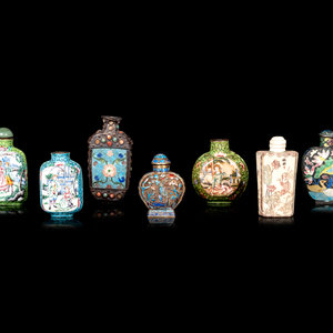 Seven Chinese Snuff Bottles 19TH 20TH 3515ca