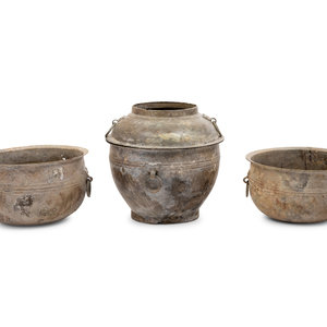 Three Chinese Bronze Warmers HAN 351604