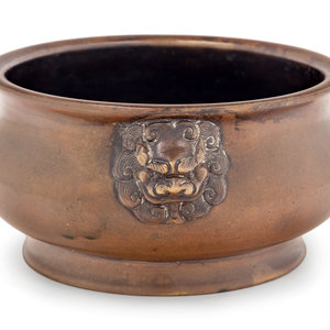 A Chinese Bronze Incense Burner 
LATE