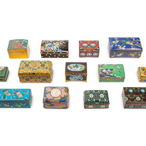 13 Chinese and Japanese Cloisonn  351622