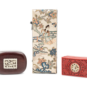 Three Chinese Covered Boxes 19TH 20TH 351633