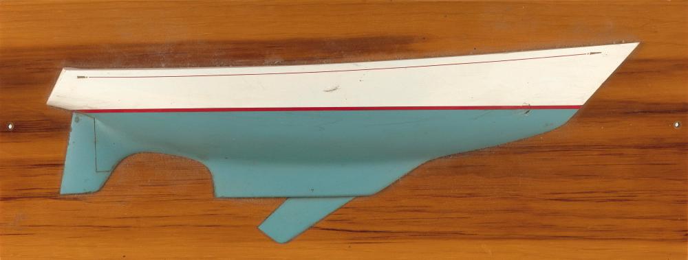 MOUNTED HALF HULL MODEL OF THE