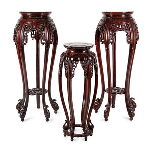Three Chinese Hardwood Stands  3516a7