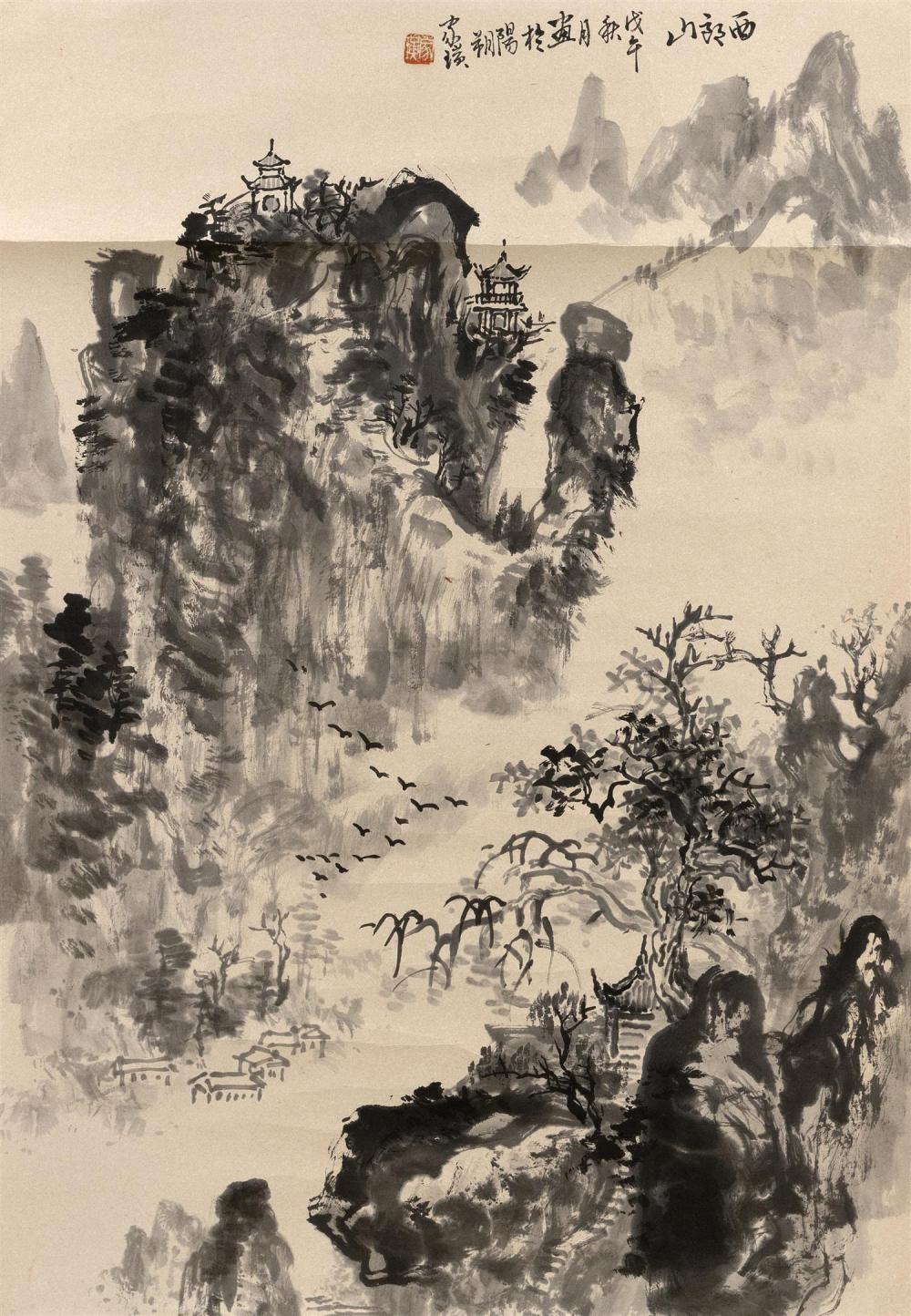 CHINESE SCROLL PAINTING ON PAPER