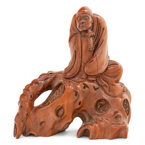 A Chinese Boxwood Carved Figure 3516de