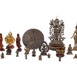 20 Asian Bronze Figures of Buddha 3516e8