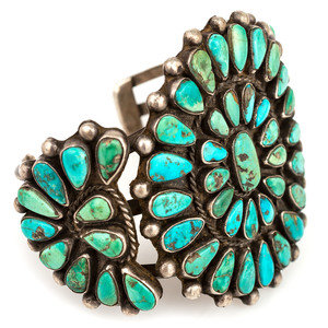 Navajo or Zuni Silver and Turquoise 3517d4