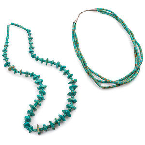 Pair of Pueblo Turquoise Necklaces
third