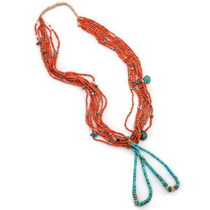 Pueblo Eight Strand Necklace with 3517f3